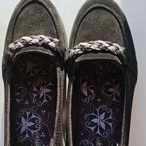 Grasshoppers Black Braided Loafers